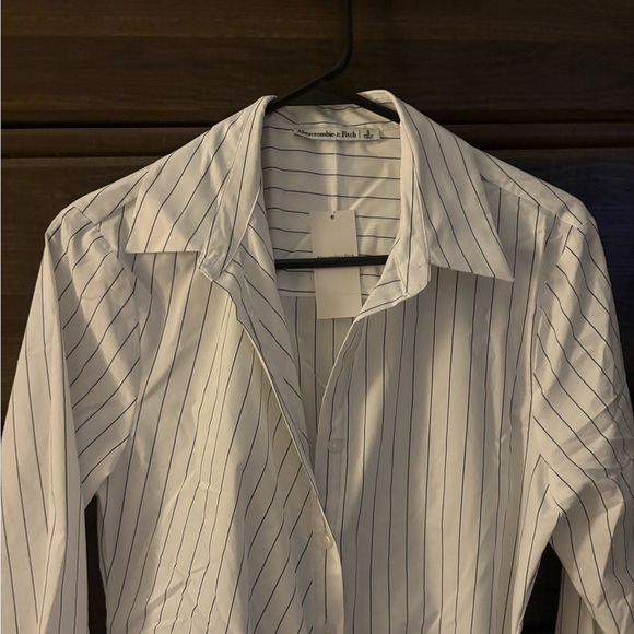 Abercrombie & Fitch long sleeve wrap shirt dress Size - Picture 5 of 7